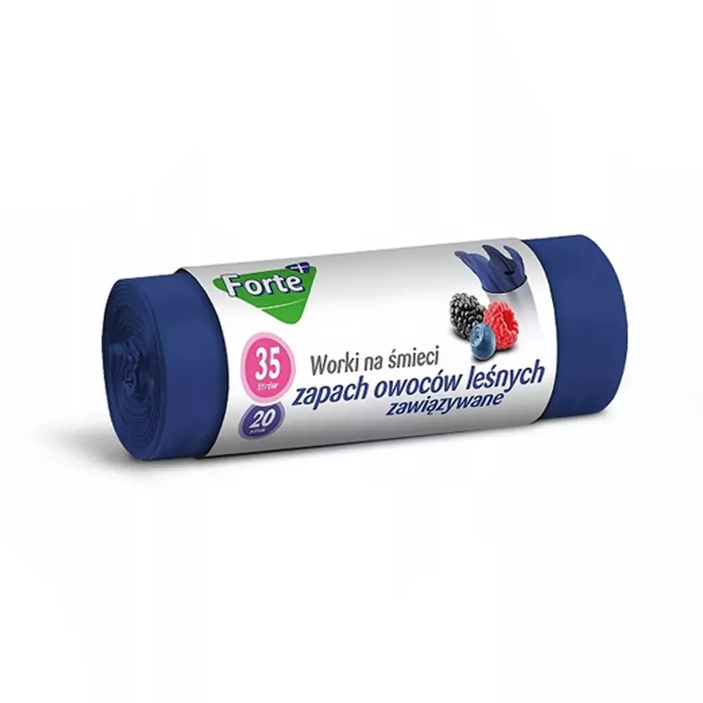 Forte+ WNS HDLD Worki zawiązywane zapach owoce leśne 60L 10szt. 1