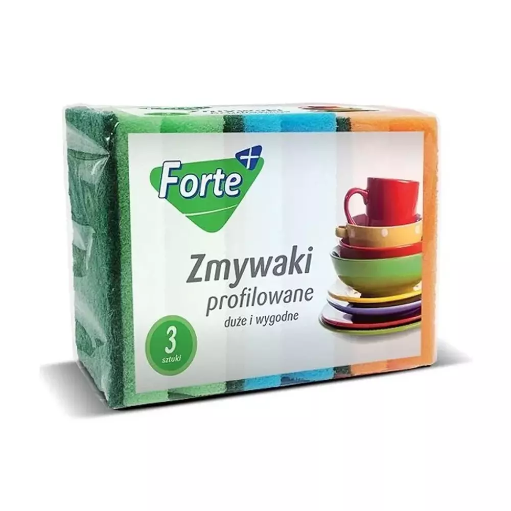 Forte+ Zmywaki profilowane 3szt. 1