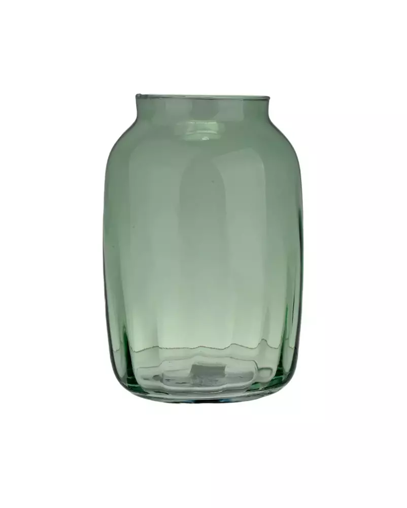 17-11338.Zat.optyk. Wazon prosty Farba Zieleń H-21cm fi-14,3cm 1