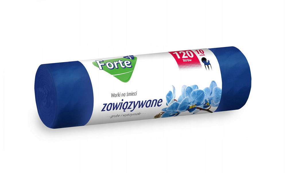 Forte+ WNS LDPE Worki extra grube i wytrzymałe zawiązywane 120L 10szt. 1