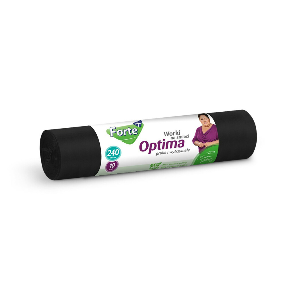 FORTE+ worki na śmieci LDPE optima 240l 10szt 1