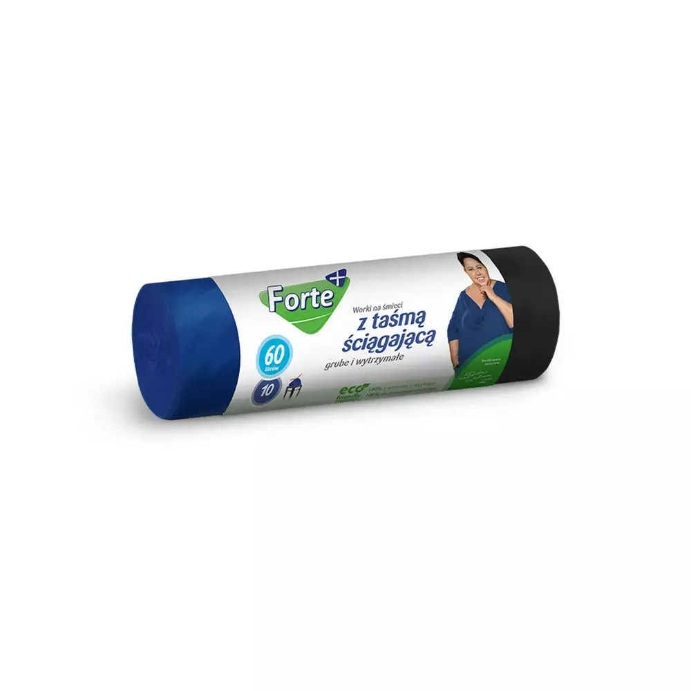 FORTE+ WNS LDPE z taśmą 60L 10szt 1