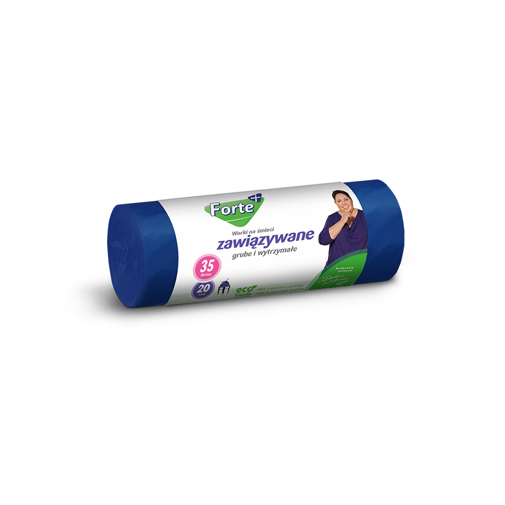FORTE+ WNS LDPE zawiązywane 35L 20szt 1