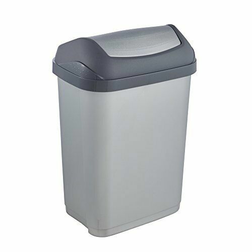Keeep kosz SWING BIN 10l 0306 z obr.pokr. swantje jasnosrebrny 1