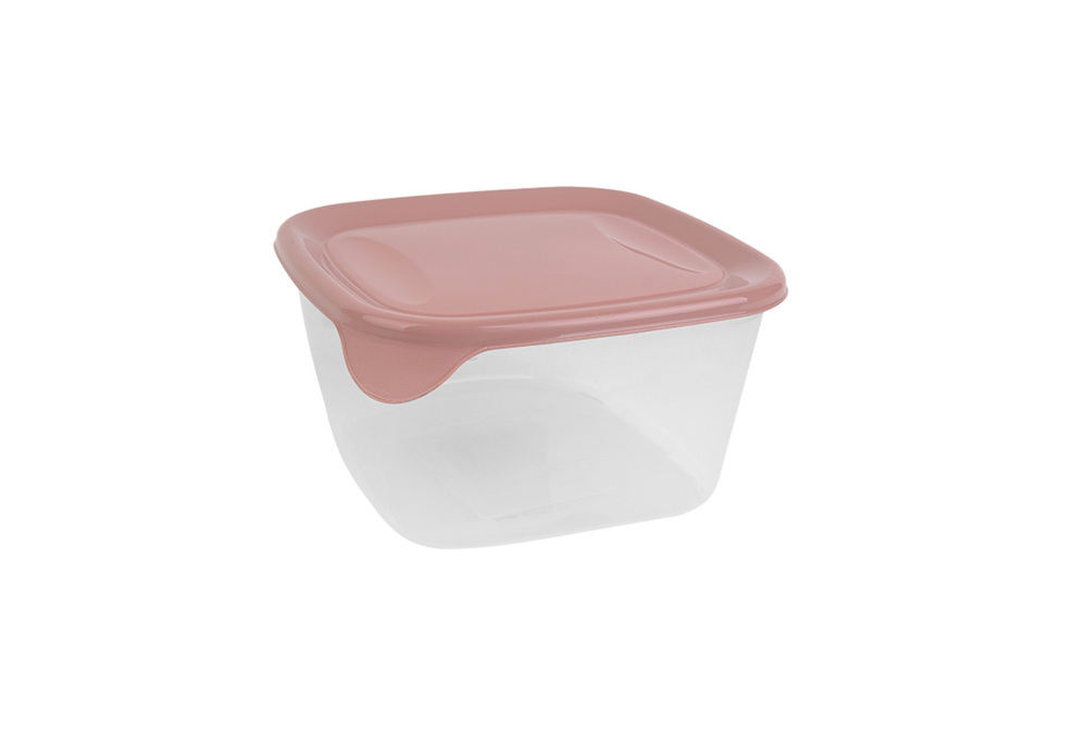 Curver Pojemnik 1,2L kwadratowy Freshgo różowy 263309 1