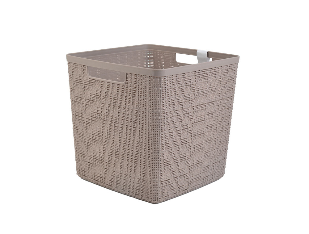 Curver Koszyk Jute kwadratowy beżowy 263684 1