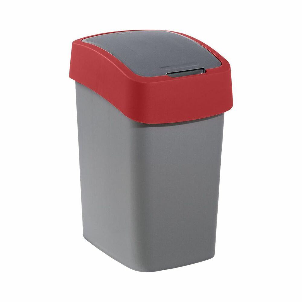 Curver kosz na śmieci flip bin 25L alu-czerwony 1