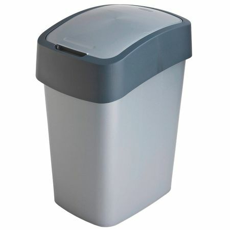 Curver kosz na śmieci pacific flip bin 10L srebrny 1