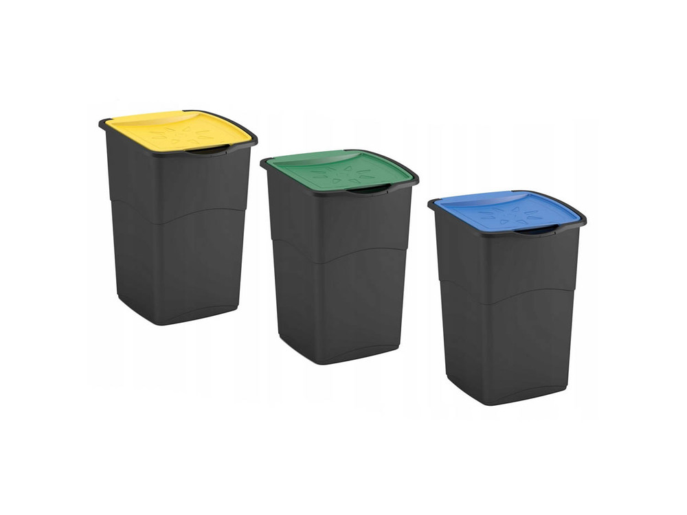 Curver Kosz na śmieci do segregacji zestaw 3x47L 263994 1