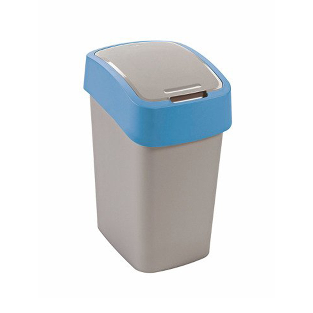 Curver kosz na śmieci pacific flip bin 25L srebrny/nieb 1