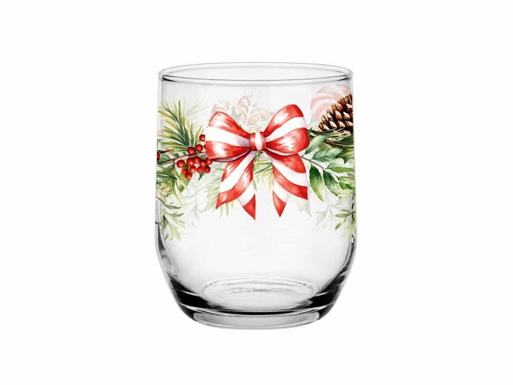 Szklanka Niska 300ml Wieniec Świąteczny 1
