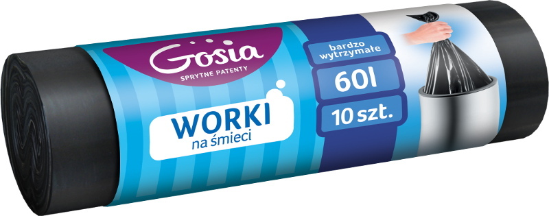 worki na śmieci 60l a'10 ldpe gosia 1660 1