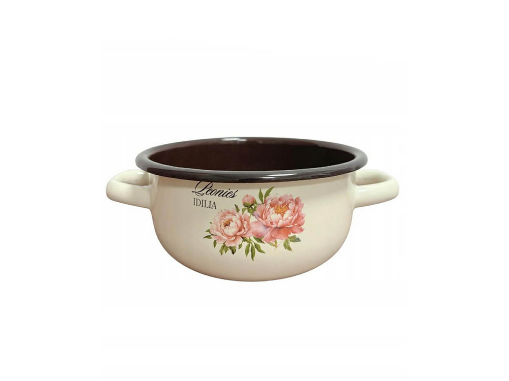 IG Rondel emalia z uszami Piwonia 16cm 1,5L 0574 1
