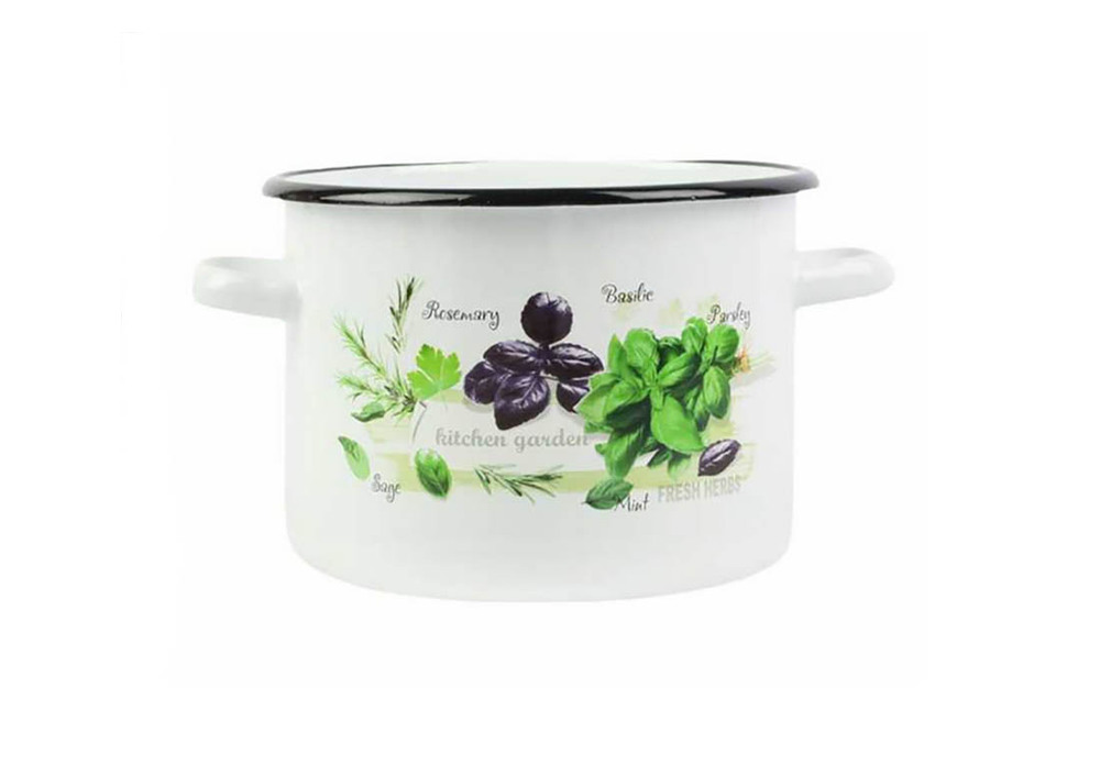 IG Garnek emalia 20cm Zioła 4,5L b/p 6493 1
