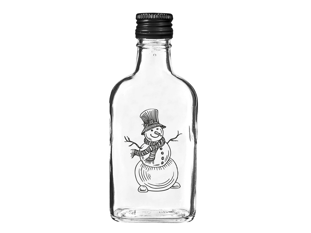 631771 Butelka Piersiówka 200ml z zak. nadr. Bałwanek 1