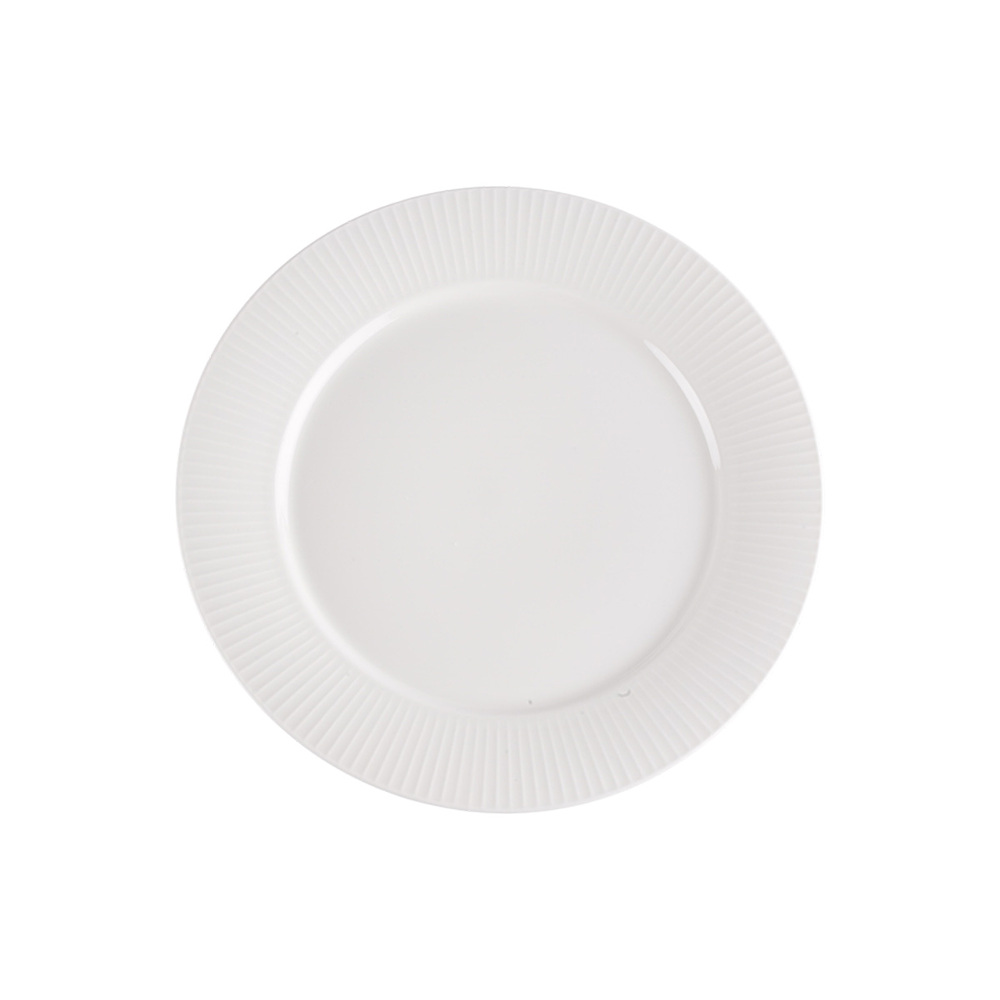 Talerz porcelanowy obiadowy 27cm prążki S828 1