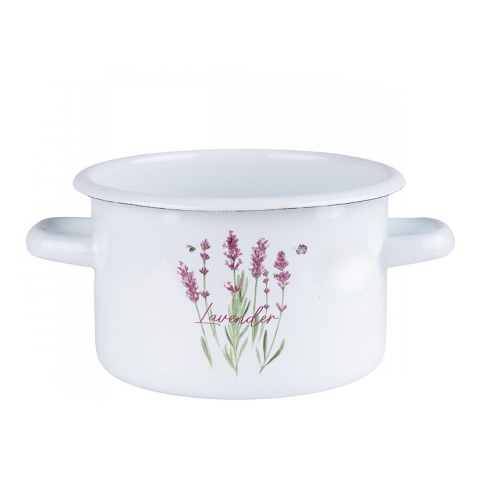 Garnek emaliowany Lawenda 2L 18cm 1