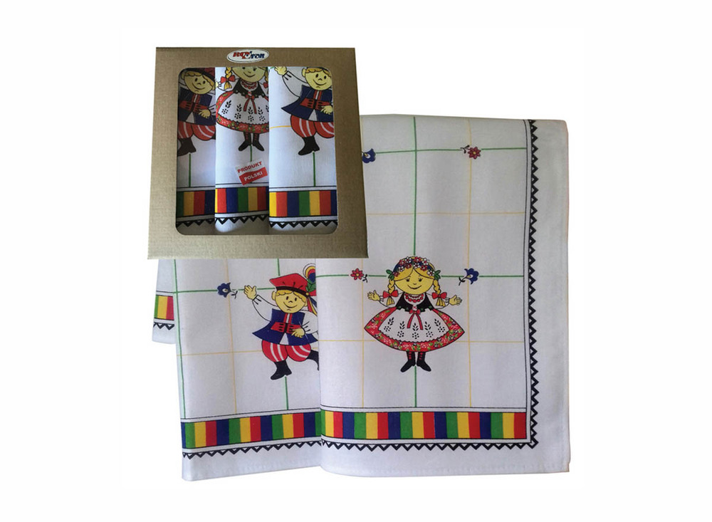 Ścierka kuchenna bawełniana 63x46cm Krakowska (Krakowiak, Krakowianka) 1