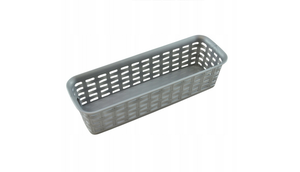 Hega Koszyk prost. rattan 24,2x8x6cm szary 1