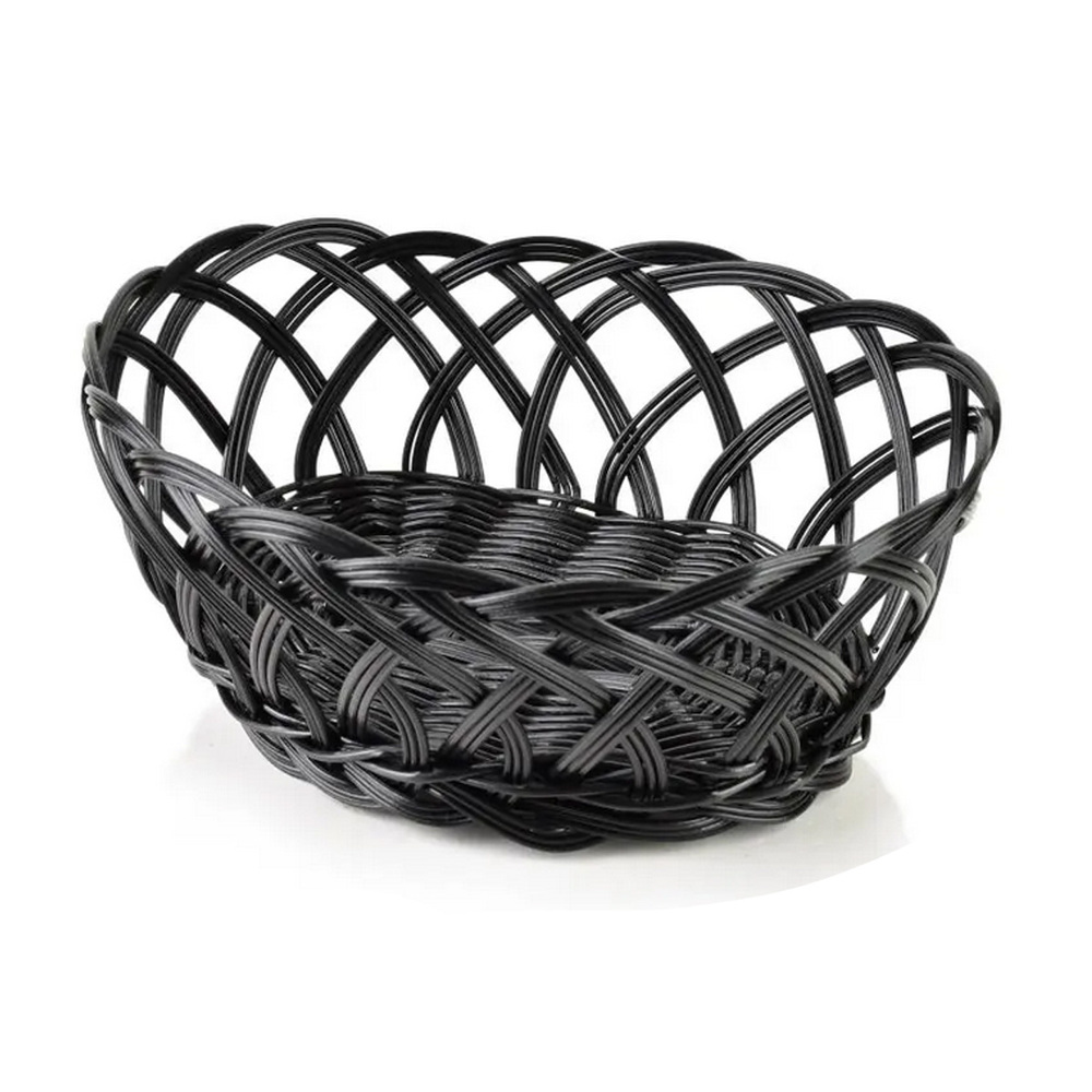 Sino Koszyk 26,5x20x9cm ażur czarny polirattan 1