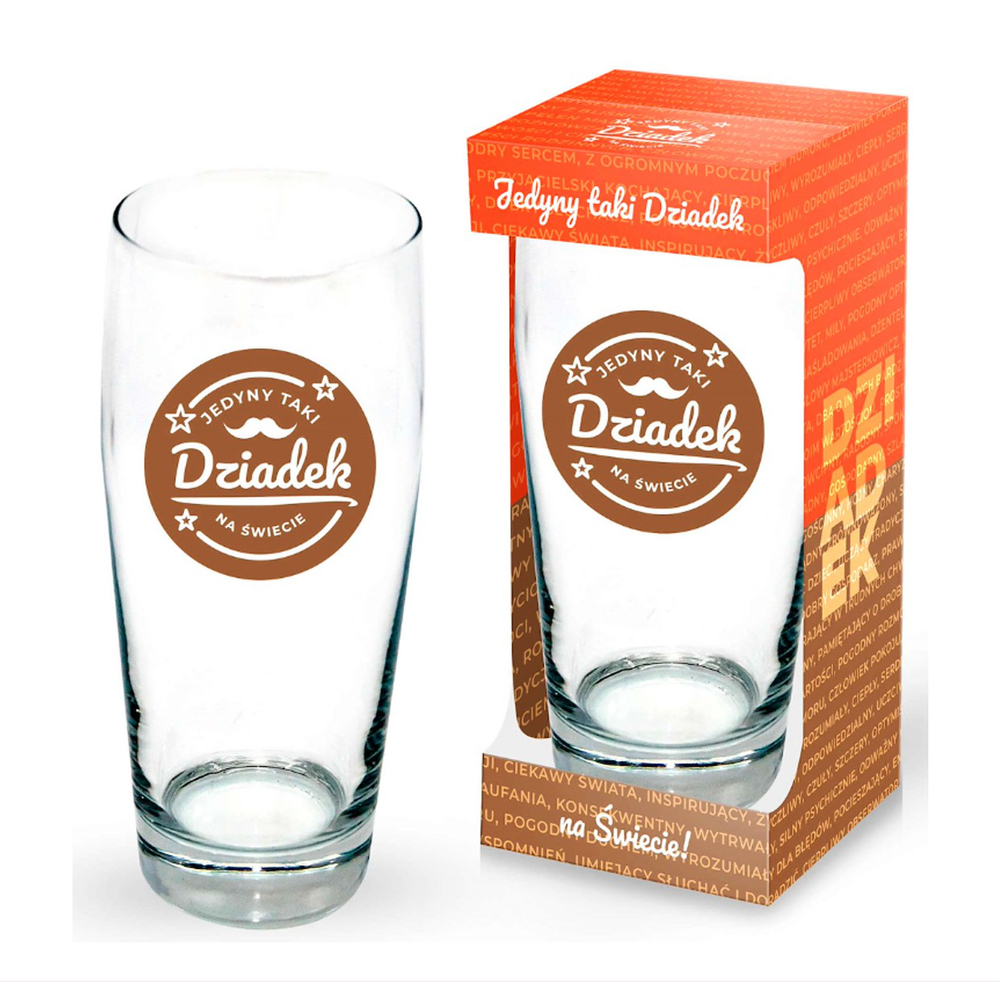 Dzień Dziadka - Szklanka do piwa 500ml - Jedyny taki Dziadek 1