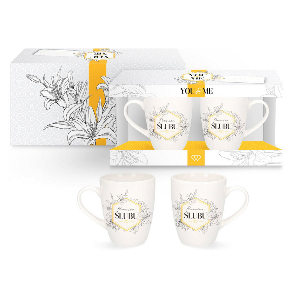 You&Me Zestaw 2 kubków 300ml - Rocznica ślubu 1