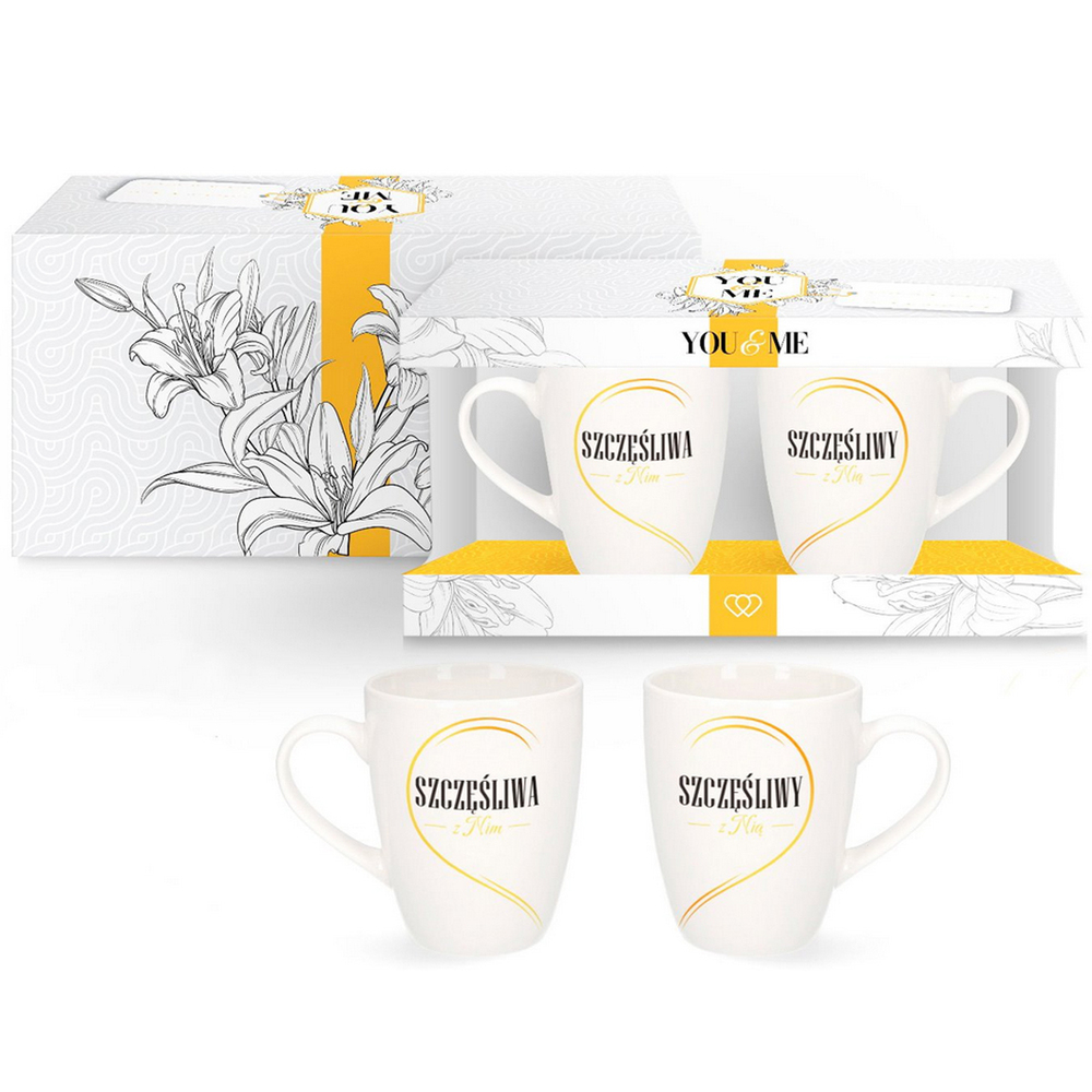 You&Me Zestaw 2 kubków 300ml - Szczęśliwa z Nim/Nią 1