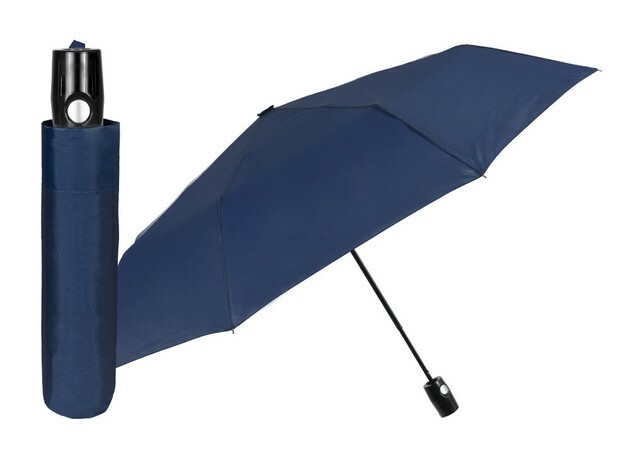 Parasol półautomatyczny składany Perletti granatowy z pokrowcem 9600702 1