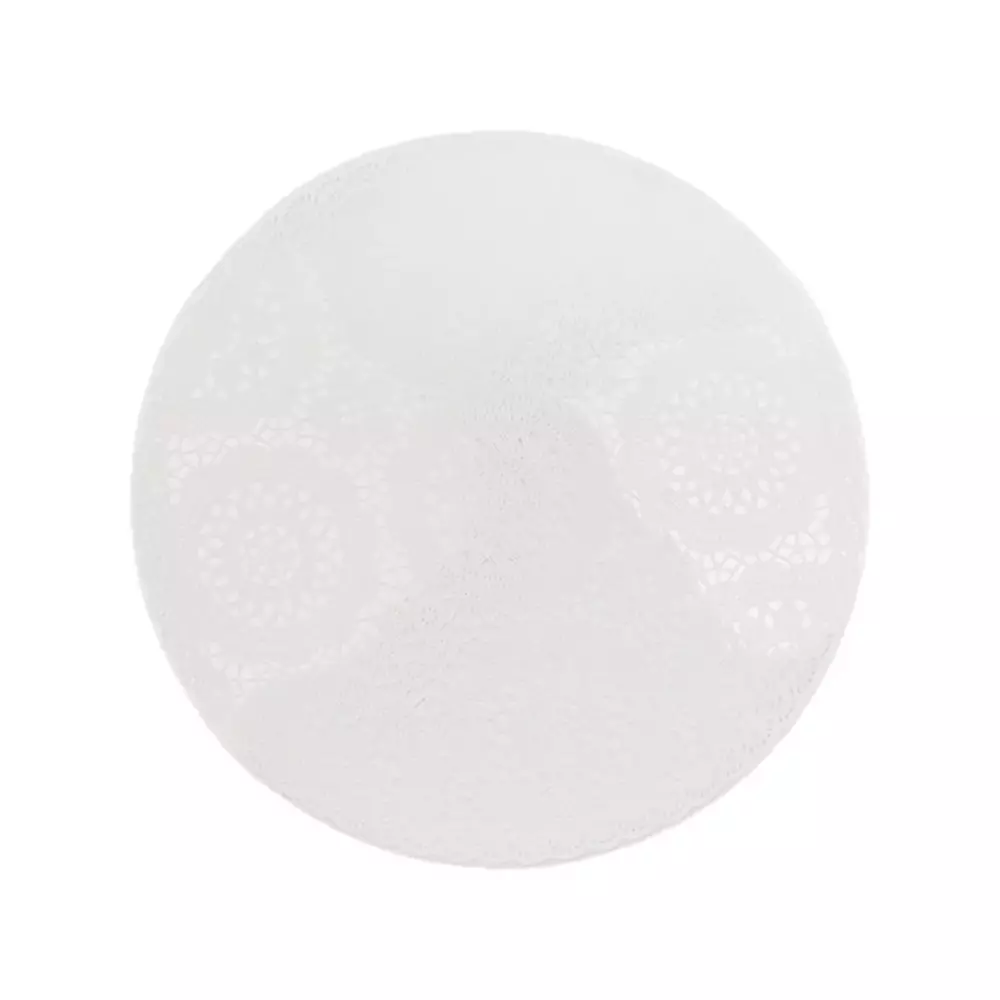 Mata stołowa 7 - okrągła biała 38cm 1