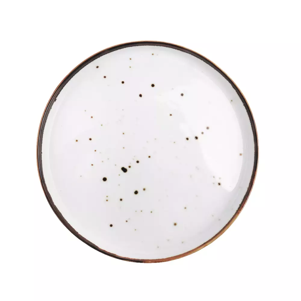 1108 Talerz deserowy basic 22,5cm Cottage White 1