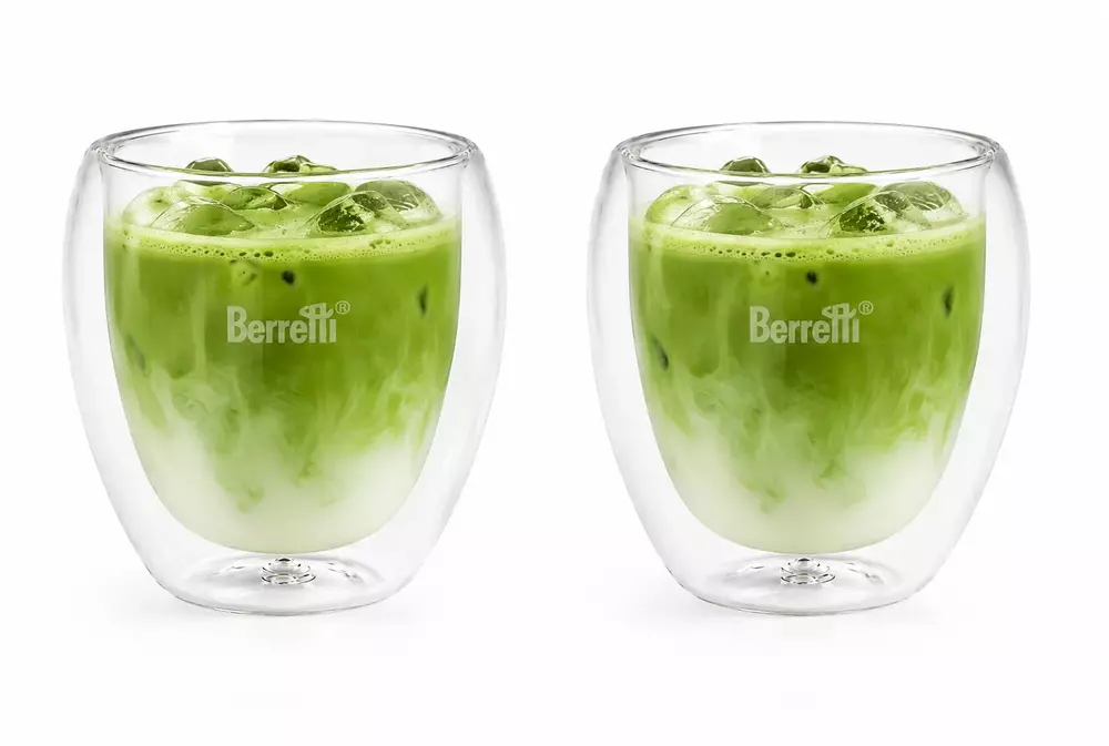 berretti tazza BR-2293 kpl 2 szt szklanek podwójna ścianka 250ml 1