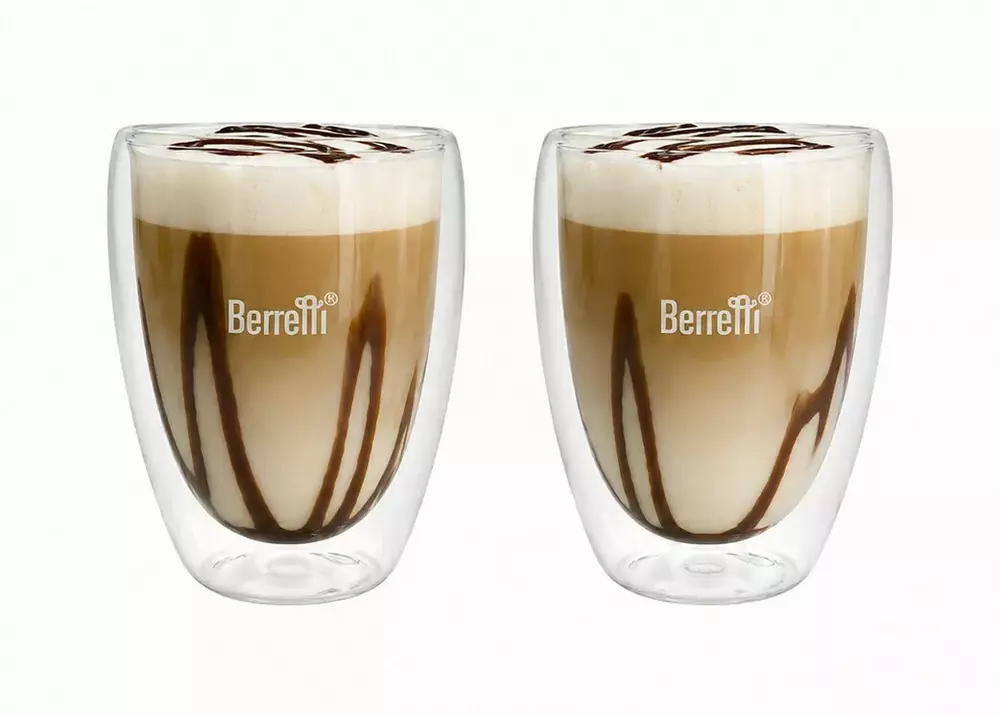 berretti tazza BR-2309 kpl 2 szt szklanek podwójna ścianka 350ml 1