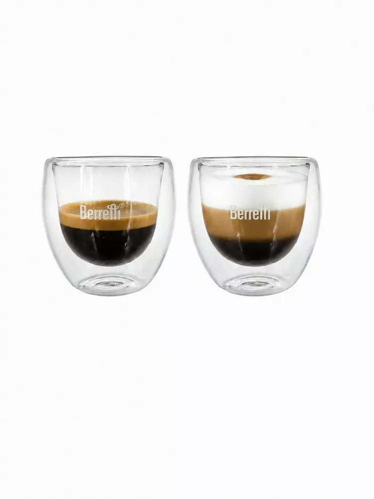 berretti tazza BR-2316 kpl 2 szt szklanek espresso podwójna ścianka 80ml 1
