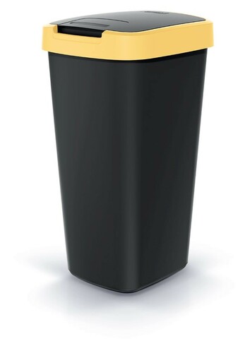 PR Kosz na śmieci 25L Compacta Q - jasny żółty/czarny 1