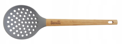Berretti BR-6484 łyżka cedzakowa silikon z bambusem 1