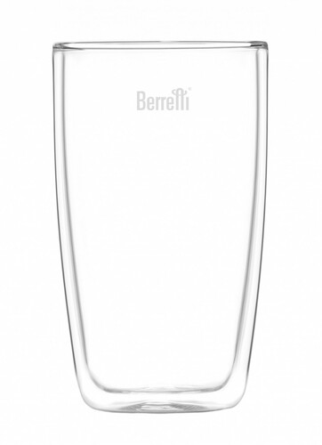 berretti tazza BR-7269 kpl 2 szt szklanek bez ucha podwójna ścianka 380ml 1