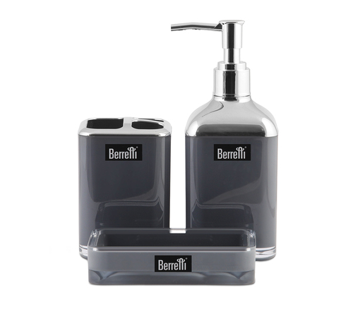 berretti zest. łazienkowy 3 el podw.ścianka+ chrom antracyt BR-7788 1