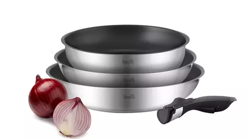 Berretti Comodo Zestaw patelni 4el 20/24/28cm + odp. rączka BR-8785 1