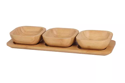 Berretti Zestaw do przystawek 3el bambusowy 33x10,8x4,7cm BR-0336 1