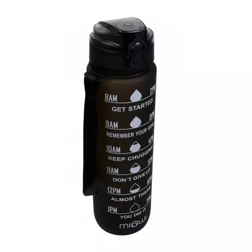 Miowi Butelka na wodę 1000ml Czarna 1
