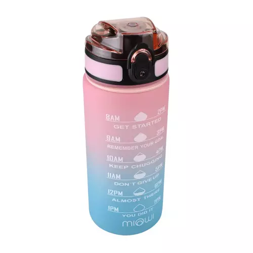 Miowi Butelka na wodę 600ml Różowy-błękitna 1