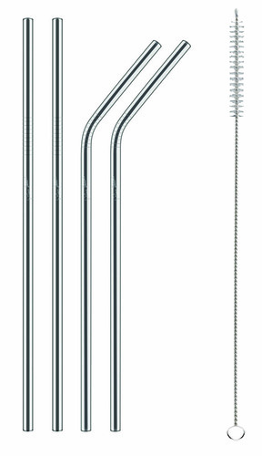 LT7052 słomki metalowe (kpl 4szt+szczoteczka) 1