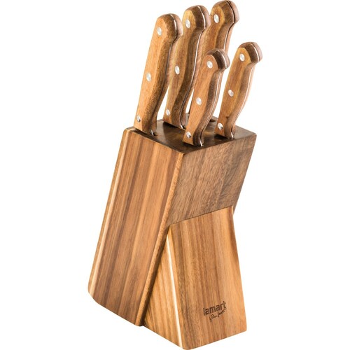 LT2080 zestaw 5 noży w bloku wood 1