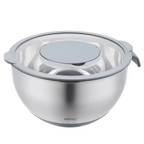 KH1862 Miska z pokrywą 5L szara 1