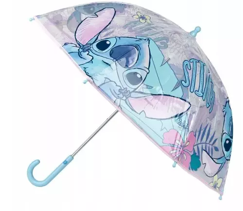 Parasol przeciwdeszczowy dziecięcy transparentny Stitch Disney Cerda 1