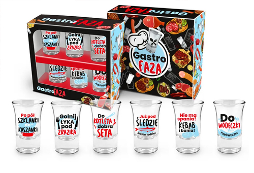 Kieliszki - Zestaw 6 kieliszków 35ml - Gastro faza 1