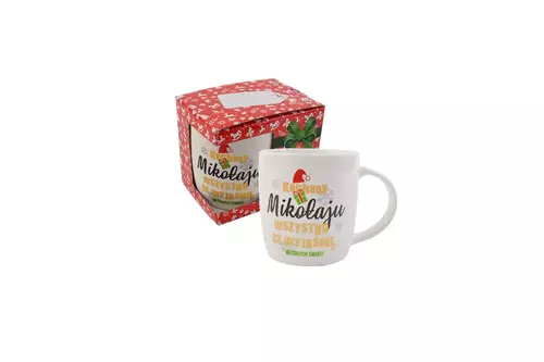 Święta - Kubek NBC Niski 330ml - Kochany Mikołaju wszystko Ci wyjaśnię 1