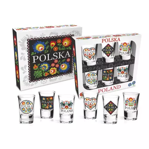 Folk Zestaw 6 kieliszków - 35ml 1
