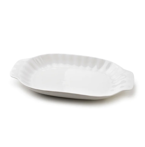 Basic Półmisek owalny 30,5x17,5xh3,4cm ryflowany HTNA5718 1