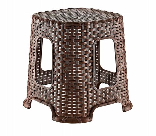 ELH taboret średni rattan brąz 1